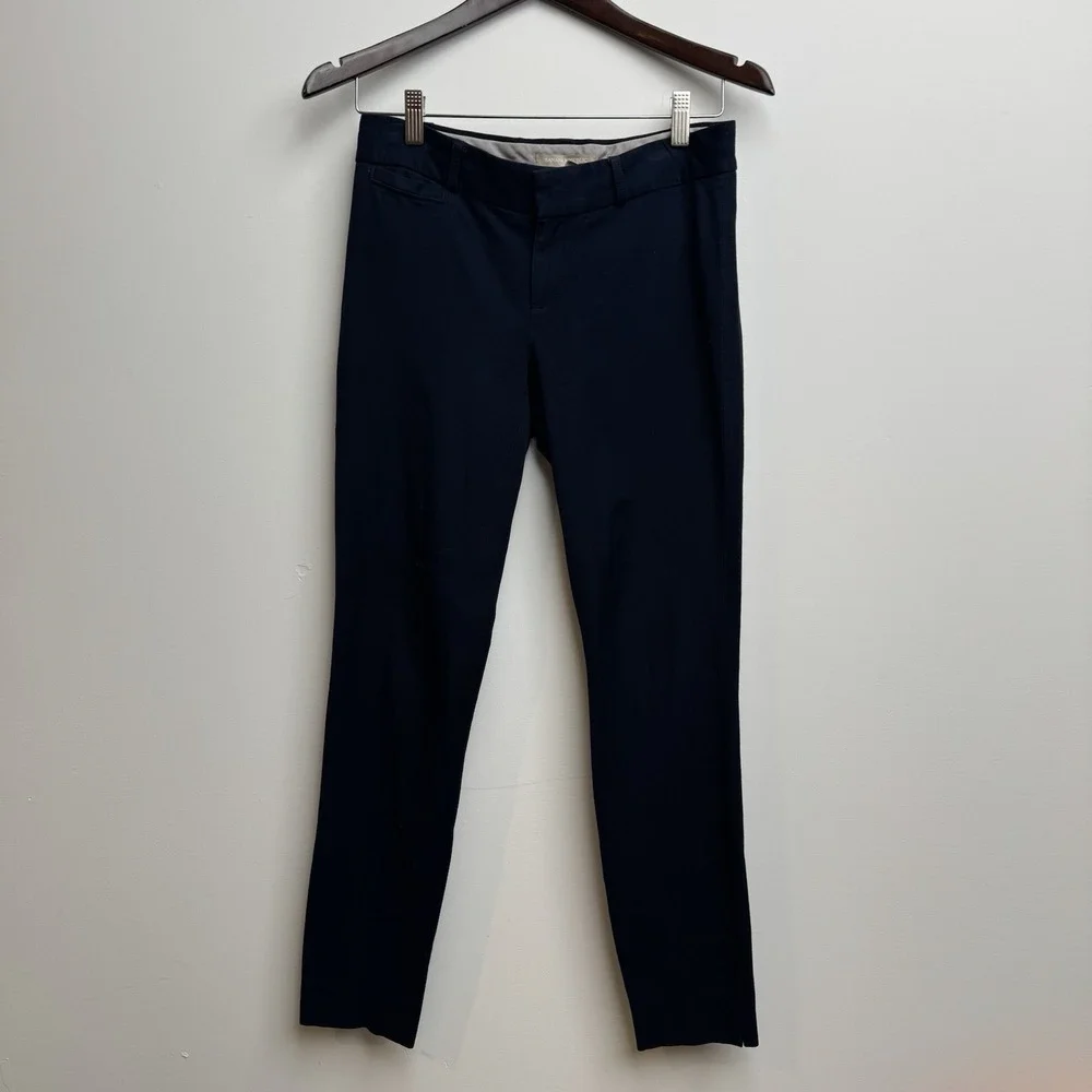 Banana Republic Women's Sloan Dress Pants Navy Blue Size 2‎ Trousers Casual